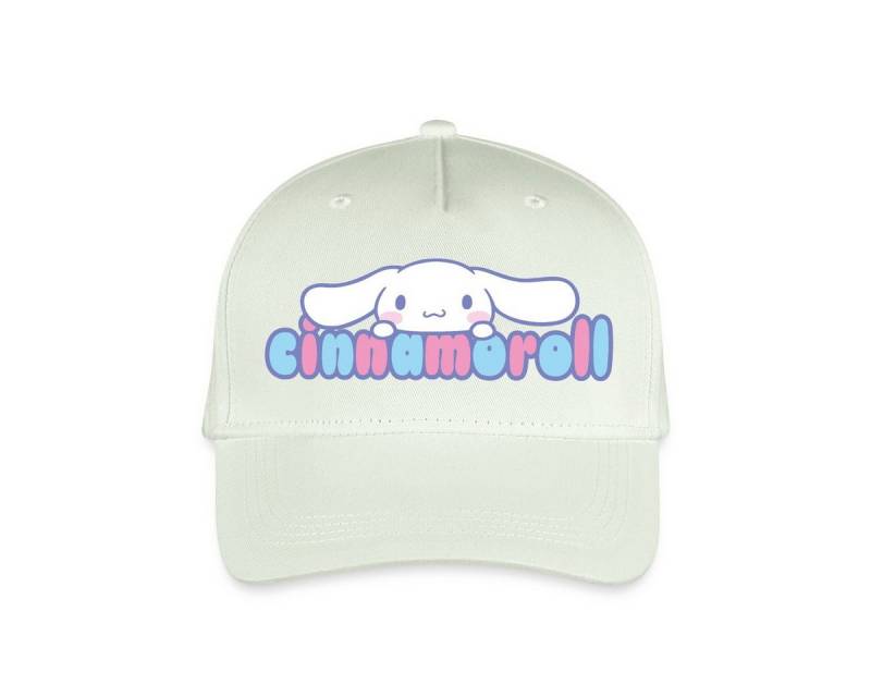 Spreadshirt Baseball Cap Cinnamoroll Guckt Über Schriftzug Kinder Bio Basecap (1-St) von Spreadshirt