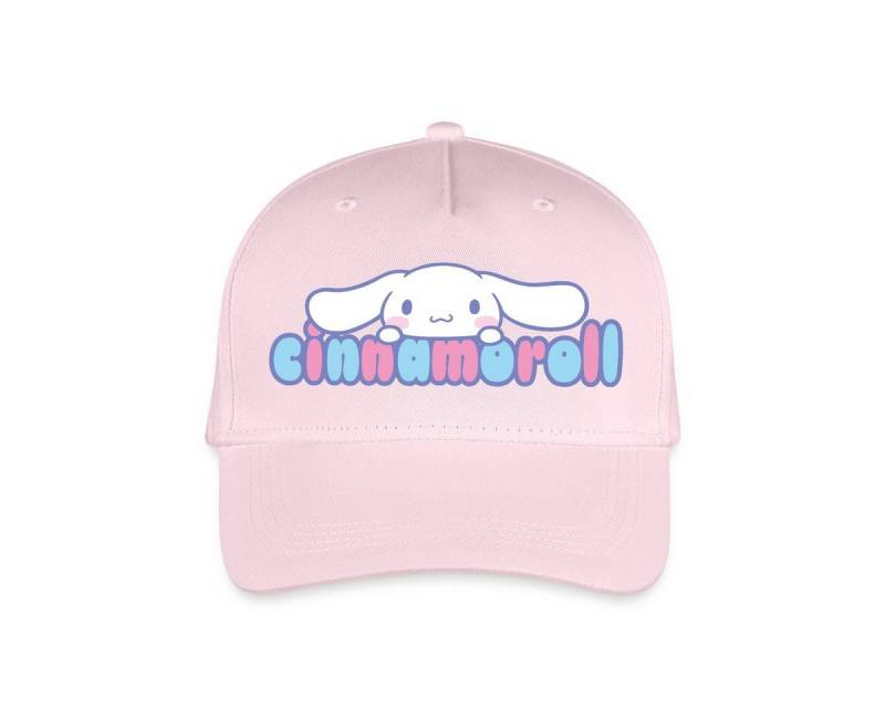 Spreadshirt Baseball Cap Cinnamoroll Guckt Über Schriftzug Kinder Bio Basecap (1-St) von Spreadshirt