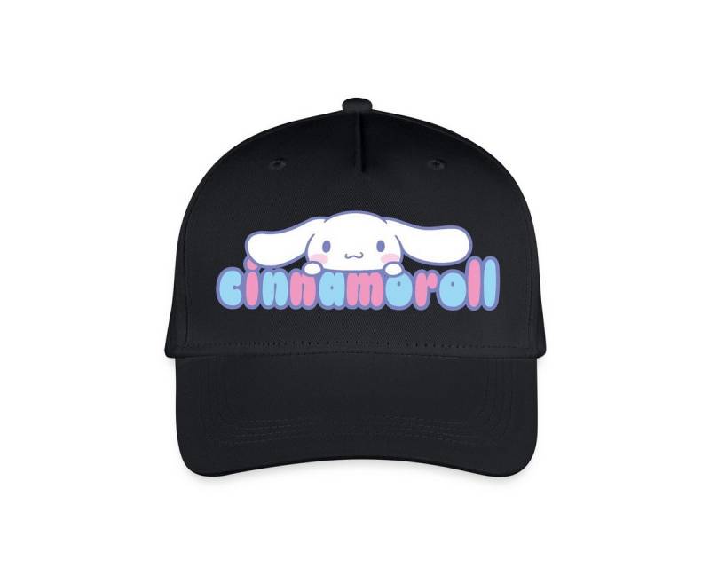 Spreadshirt Baseball Cap Cinnamoroll Guckt Über Schriftzug Kinder Bio Basecap (1-St) von Spreadshirt