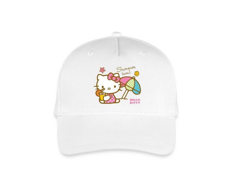 Spreadshirt Baseball Cap Hello Kitty Am Strand Summer Sun Kinder Bio Basecap (1-St) von Spreadshirt