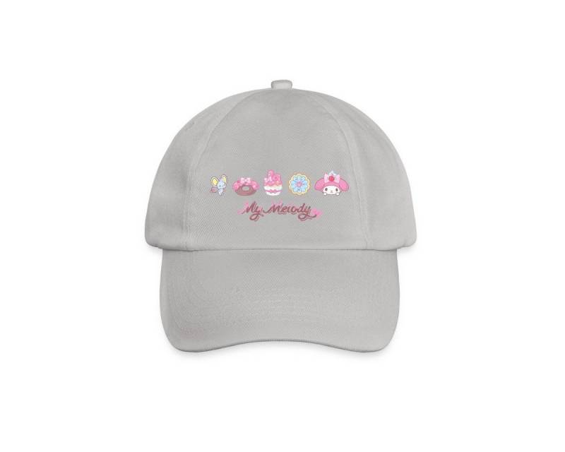 Spreadshirt Baseball Cap My Melody Mit Flat Und Gebäckstücken Baseballkappe (1-St) von Spreadshirt