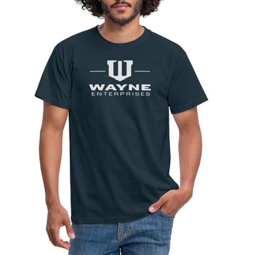 Spreadshirt Batman Wayne Enterprises Männer T-Shirt, L, Navy von Spreadshirt