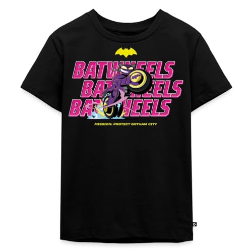 Spreadshirt Batwheels Bibi Mit Schriftzug Protect Gotham City Kinder Premium T-Shirt, 122/128 (6 Jahre), Schwarz von Spreadshirt