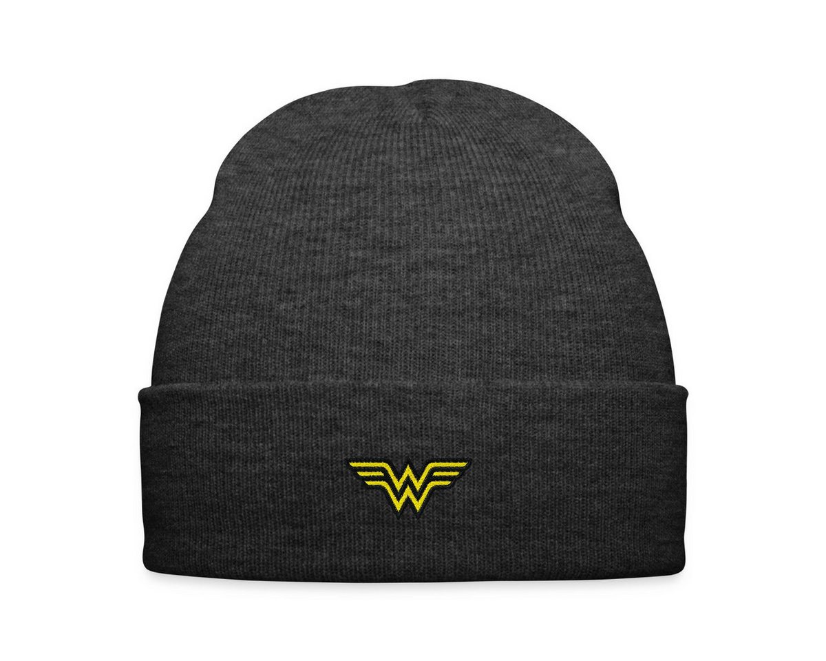 Spreadshirt Beanie DC Comics Wonder Woman original Logo Stick Wintermütze (1-St) von Spreadshirt
