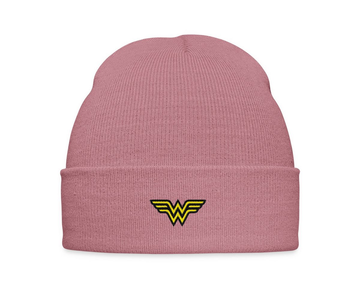 Spreadshirt Beanie DC Comics Wonder Woman original Logo Stick Wintermütze (1-St) von Spreadshirt