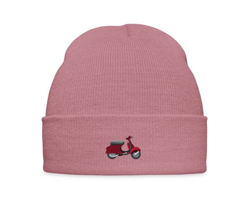 Spreadshirt Beanie Motorroller Stickerei Bestickte Wintermütze (1-St) von Spreadshirt