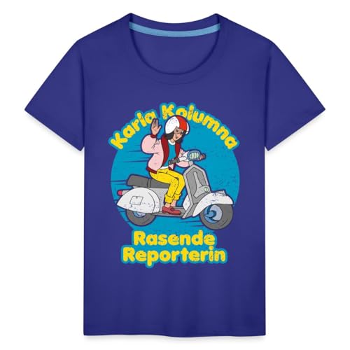 Spreadshirt Karla Kolumna Rasende Reporterin Kinder Premium T-Shirt, 122/128 (6 Jahre), Königsblau von Spreadshirt