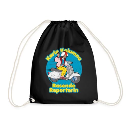 Spreadshirt Karla Kolumna Rasende Reporterin Turnbeutel, One size, Schwarz von Spreadshirt