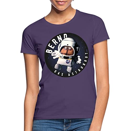 Spreadshirt Bernd Das Brot Astrobrot Rund Frauen T-Shirt, XL, Dunkellila von Spreadshirt