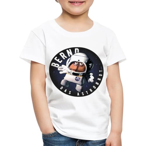 Spreadshirt Bernd Das Brot Astrobrot Rund Kinder Premium T-Shirt, 134/140 (8 Jahre), Weiß von Spreadshirt