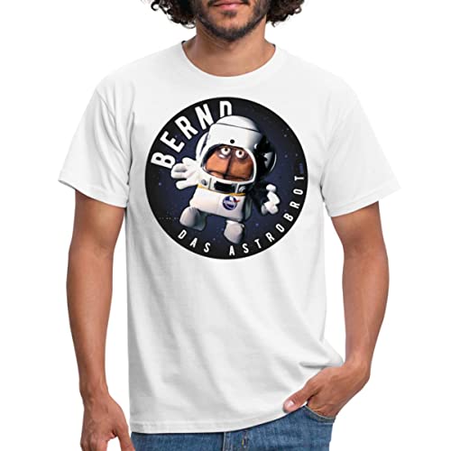 Spreadshirt Bernd Das Brot Astrobrot Rund Männer T-Shirt, L, weiß von Spreadshirt