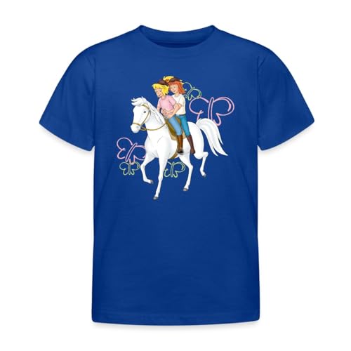 Spreadshirt Bibi Und Tina Reiten Auf Stute Sabrina Kinder T-Shirt, 98/104 (3-4 Jahre), Royalblau von Spreadshirt