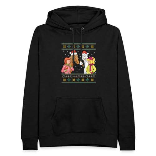 Spreadshirt Bibi und Tina Amadeus Sabrina Weihnachts-Design Frauen Hoodie, XL, Schwarz von Spreadshirt