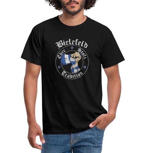 Spreadshirt Bielefeld Ehre Stolz Tradition Männer T-Shirt, XXL, Schwarz von Spreadshirt