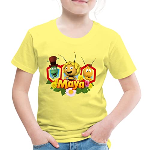 Spreadshirt Biene Maja Freunde Flip Willi Kinder Premium T-Shirt, 122/128 (6 Jahre), Gelb von Spreadshirt