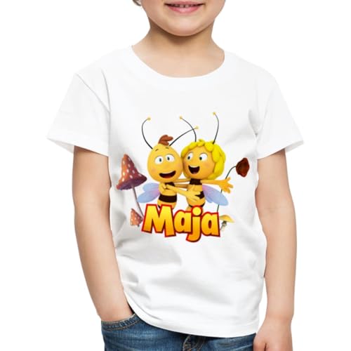 Spreadshirt Biene Maja Freundschaft Mit Willi Kinder Premium T-Shirt, 98/104 (2 Jahre), weiß von Spreadshirt