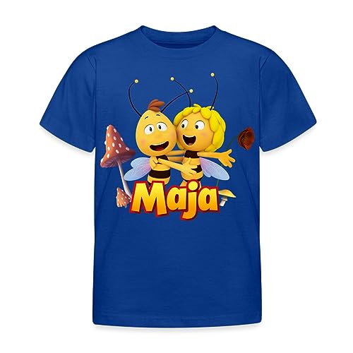 Spreadshirt Biene Maja Freundschaft Mit Willi Kinder T-Shirt, 122/128 (7-8 Jahre), Royalblau von Spreadshirt