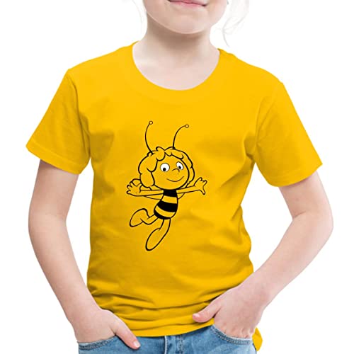 Spreadshirt Biene Maja Kostüm Kinder Premium T-Shirt, 110/116 (4 Jahre), Sonnengelb von Spreadshirt