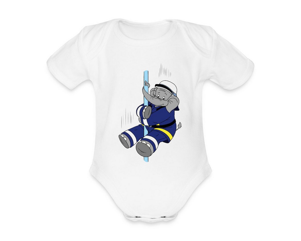 Spreadshirt Body Benjamin Blümchen Beni Der Feuerwehrmann Baby Bio-Kurzarm-Body (1-tlg) von Spreadshirt