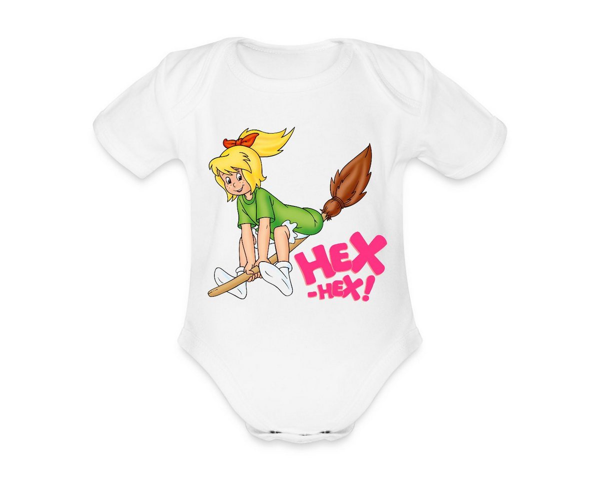 Spreadshirt Body Bibi Blocksberg Fliegt Davon Baby Bio-Kurzarm-Body (1-tlg) von Spreadshirt