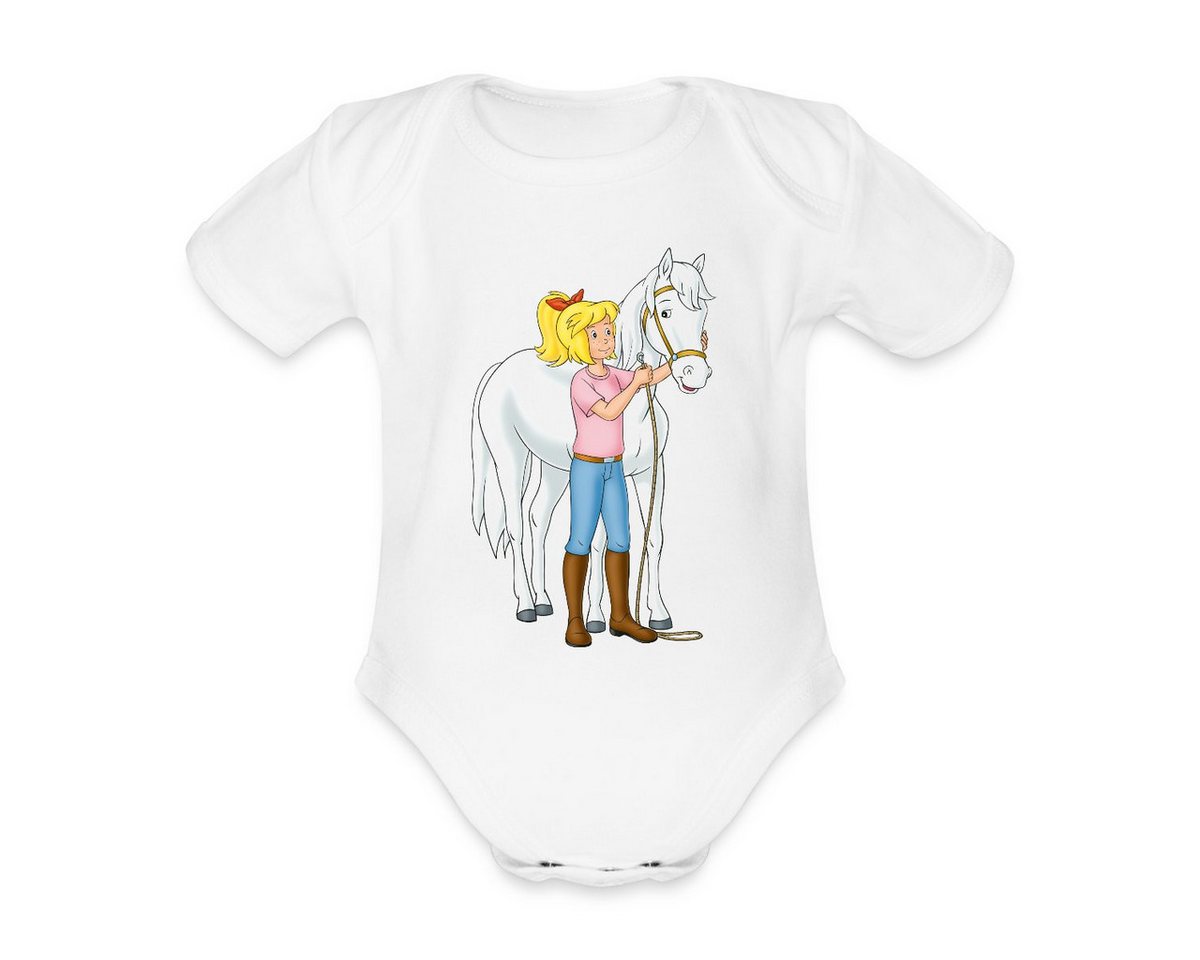 Spreadshirt Body Bibi Und Tina Bibi Mit Stute Sabrina Baby Bio-Kurzarm-Body (1-tlg) von Spreadshirt