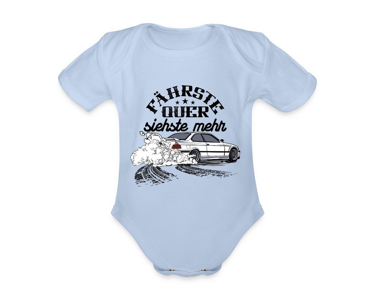 Spreadshirt Body Fährste Quer Siehste Mehr Drift Geschenk Auto Fan Driften Baby Bio-Kur (1-tlg) von Spreadshirt