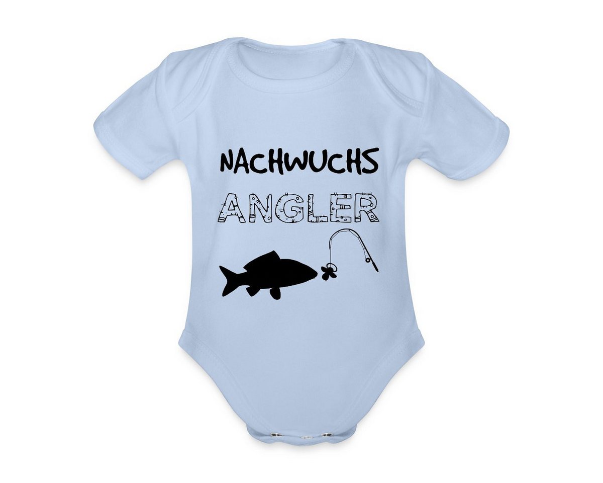 Spreadshirt Body Nachwuchs Angler Angel Geschenk Zur Geburt Angler Baby Bio-Kurzarm-Bod (1-tlg) von Spreadshirt