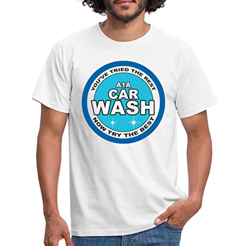 Spreadshirt Breaking Bad Car Wash Waschanlage Logo Männer T-Shirt, L, weiß von Spreadshirt