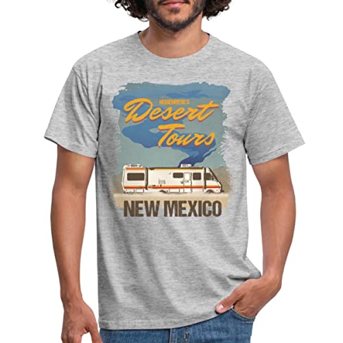 Spreadshirt Breaking Bad Desert Tours New Mexico Männer T-Shirt, L, Grau meliert von Spreadshirt