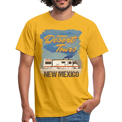 Spreadshirt Breaking Bad Desert Tours New Mexico Männer T-Shirt, XL, Gelb von Spreadshirt