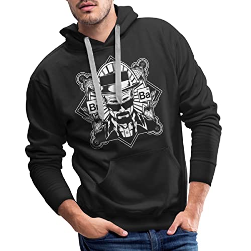 Spreadshirt Breaking Bad Heisenberg Logo Männer Premium Hoodie, XL, Schwarz von Spreadshirt