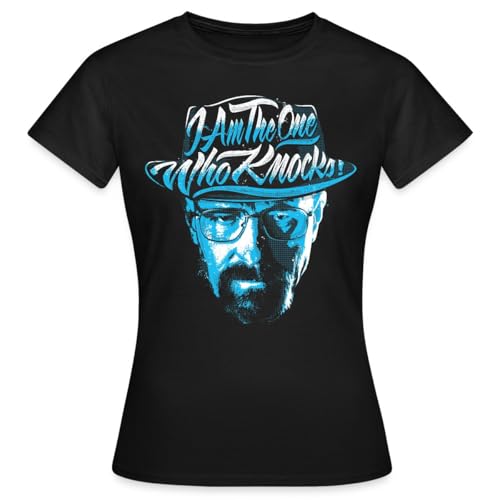 Spreadshirt Breaking Bad I'm The One Who Knocks Hut Frauen T-Shirt, M, Schwarz von Spreadshirt