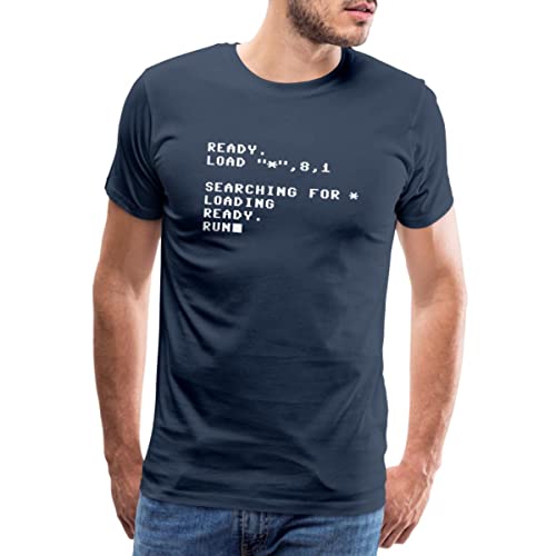 Spreadshirt C64 Loading Screen Retro Brotkasten Männer Premium T-Shirt, 4XL, Navy von Spreadshirt