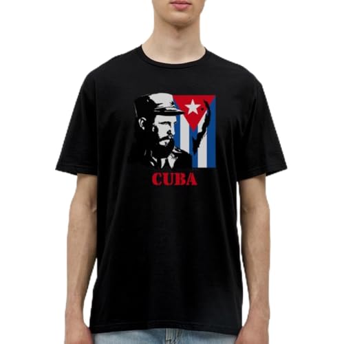 Spreadshirt Cuba Fidel Castro Rahmenlos Geschenk Männer T-Shirt, 4XL, Schwarz von Spreadshirt