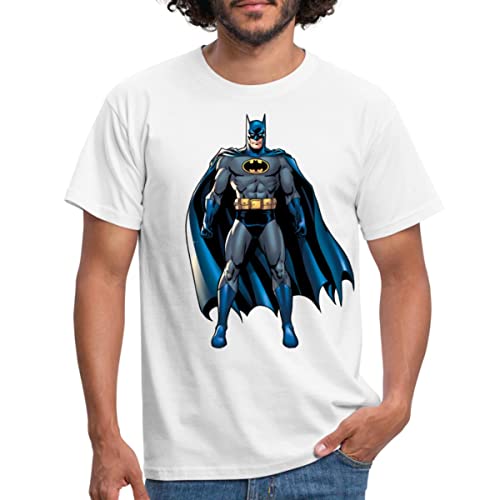 Spreadshirt DC Comics Batman Pose Klassisch Männer T-Shirt, XL, weiß von Spreadshirt