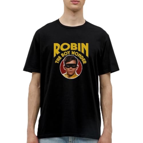 Spreadshirt DC Comics Batman Robin Retro Boy Wonder Männer T-Shirt, S, Schwarz von Spreadshirt