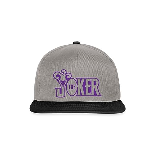 Spreadshirt DC Comics Batman The Joker Snapback Cap, One Size, Graphit/Schwarz von Spreadshirt