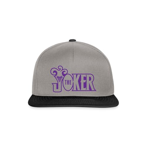 Spreadshirt DC Comics Batman The Joker Snapback Cap, One Size, Graphit/Schwarz von Spreadshirt