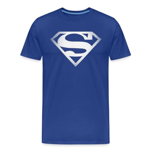 Spreadshirt DC Comics Originals Superman Retro Symbol Männer Premium T-Shirt, M, Königsblau von Spreadshirt