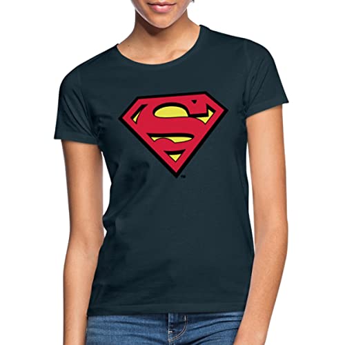 Spreadshirt DC Comics Superman Logo Original Frauen T-Shirt, M, Navy von Spreadshirt