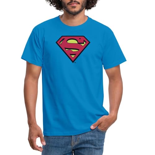 Spreadshirt DC Comics Superman Logo Original Männer T-Shirt, 4XL, Royalblau von Spreadshirt