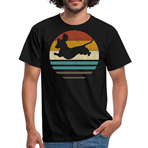 Spreadshirt Dackel Hund Hundebesitzer Geschenk Für Dackelbesitzer Männer T-Shirt, XL, Schwarz von Spreadshirt