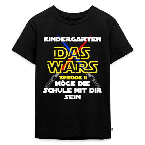 Spreadshirt Das Wars Episode 2 Einschulung 2025 Kinder Premium T-Shirt, 134/140 (8 Jahre), Schwarz von Spreadshirt