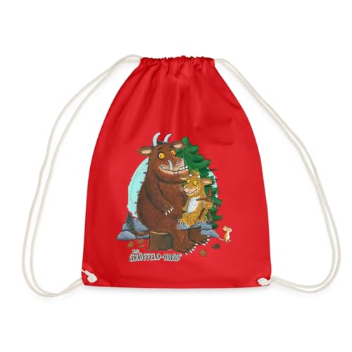 Spreadshirt Der Grüffelo Mit Kind Im Wald Turnbeutel, One size, Rot von Spreadshirt