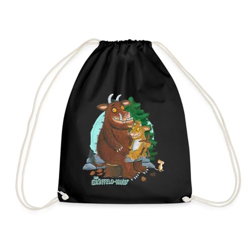 Spreadshirt Der Grüffelo Mit Kind Im Wald Turnbeutel, One size, Schwarz von Spreadshirt