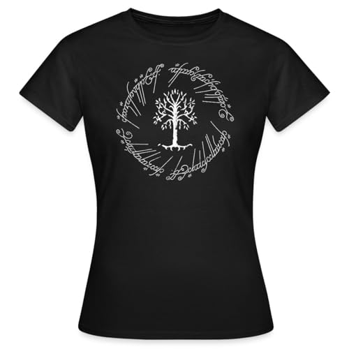 Spreadshirt Der Herr Der Ringe Der Weiße Baum Gondors Frauen T-Shirt, M, Schwarz von Spreadshirt