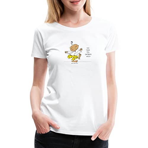 Spreadshirt Der Kleine Yogi Ich Tanz Mal Drüber Nach Frauen Premium T-Shirt, XL, weiß von Spreadshirt