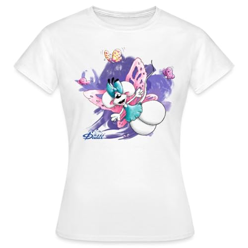 Spreadshirt Diddl Diddlina Mit Schmetterlingsflügeln Frauen T-Shirt, M, Weiß Spreadshirt Diddl Diddlina Mit Schmetterlingsflügeln Frauen T-Shirt, M, Weiß von Spreadshirt
