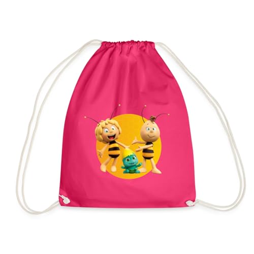 Spreadshirt Die Biene Maja 3 Maja Willi Smoosh Turnbeutel, One size, Fuchsia von Spreadshirt