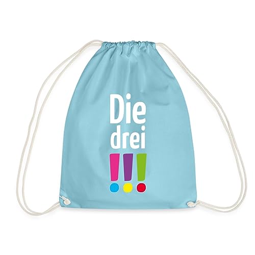 Spreadshirt Die Drei !!! (Ausrufezeichen) Logo Turnbeutel, One size, Aqua von Spreadshirt